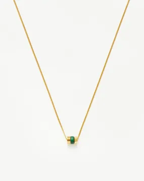 Abacus Beaded Floating Charm Necklace | 18ct Recycled Gold Vermeil on Recycled Sterling Silver