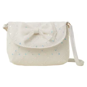 Accessorize London Girl's Lace Bow Bag