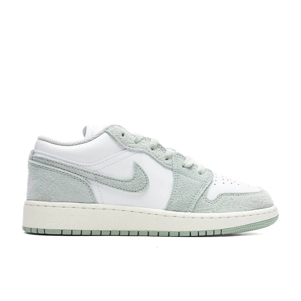 Air Jordan 1 Low SE (GS) - White/Seafoam/Sail