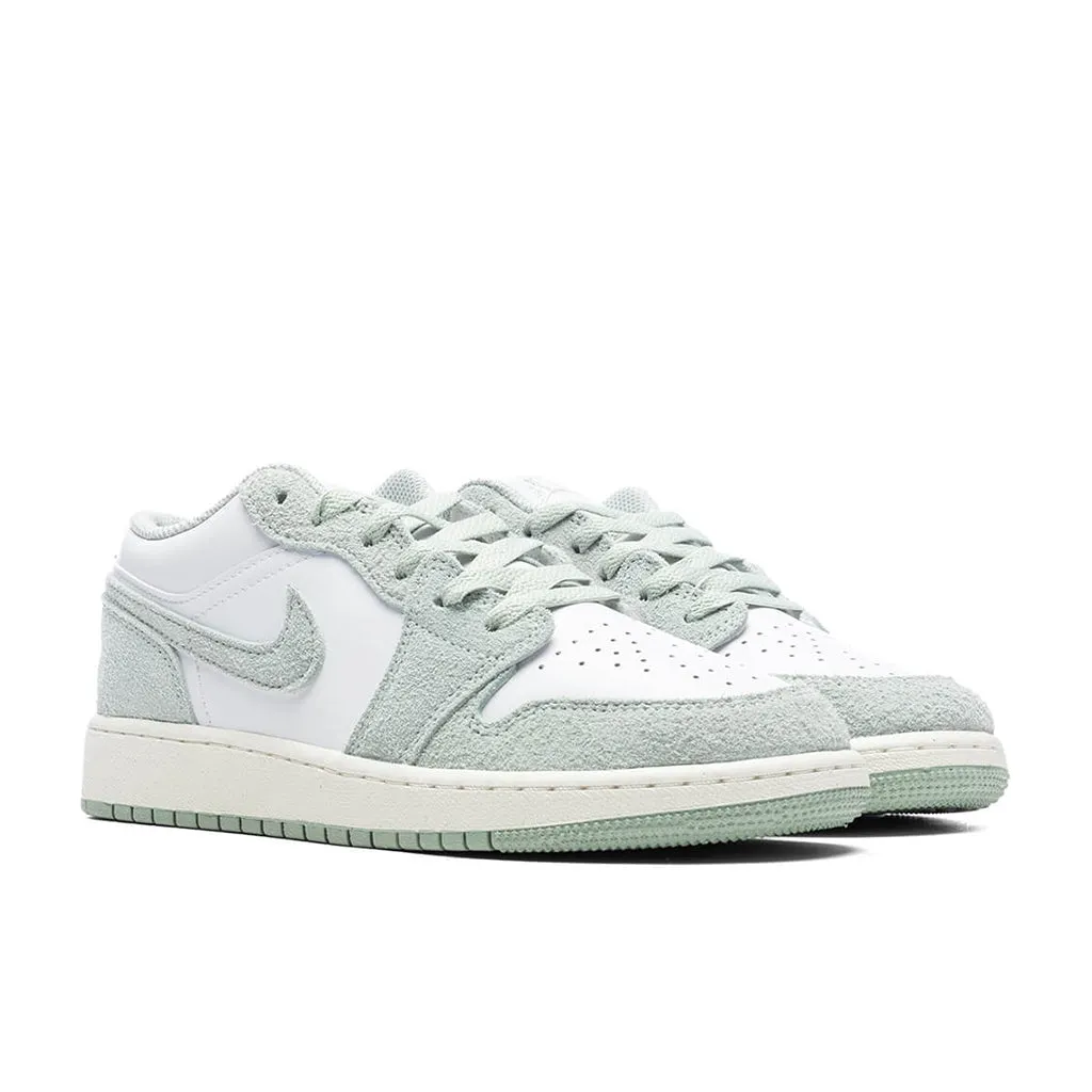 Air Jordan 1 Low SE (GS) - White/Seafoam/Sail