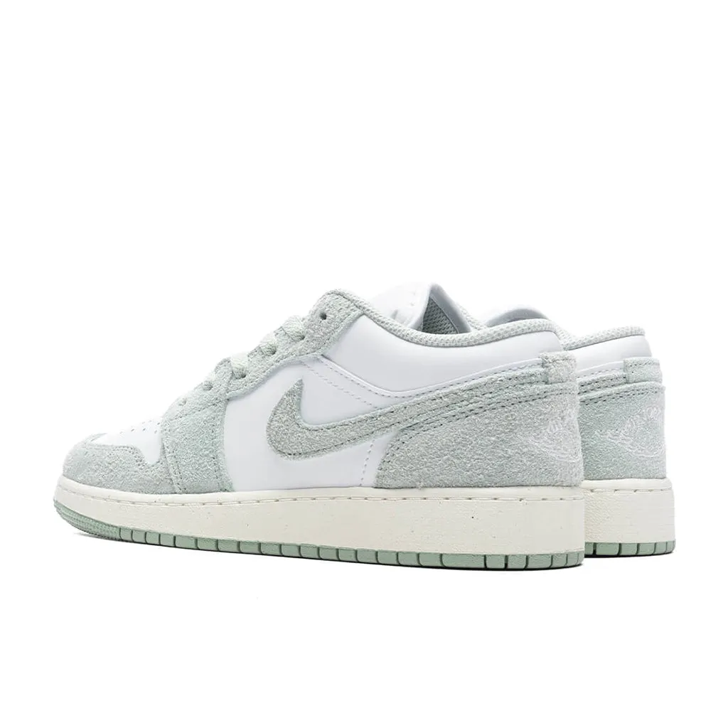 Air Jordan 1 Low SE (GS) - White/Seafoam/Sail