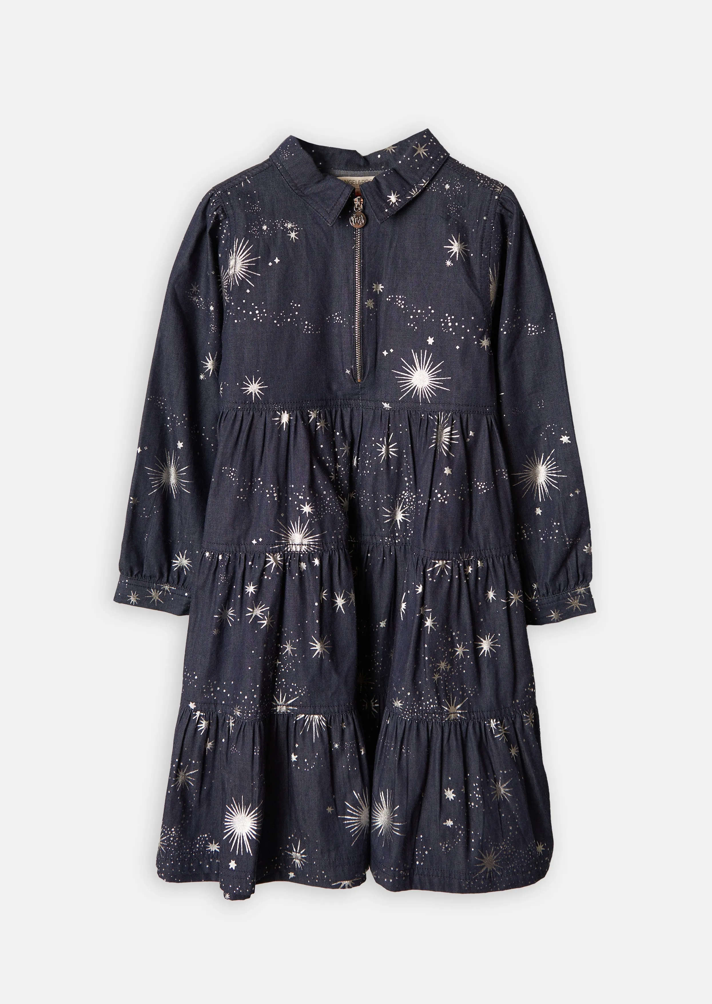 Aria Foil Denim Dress