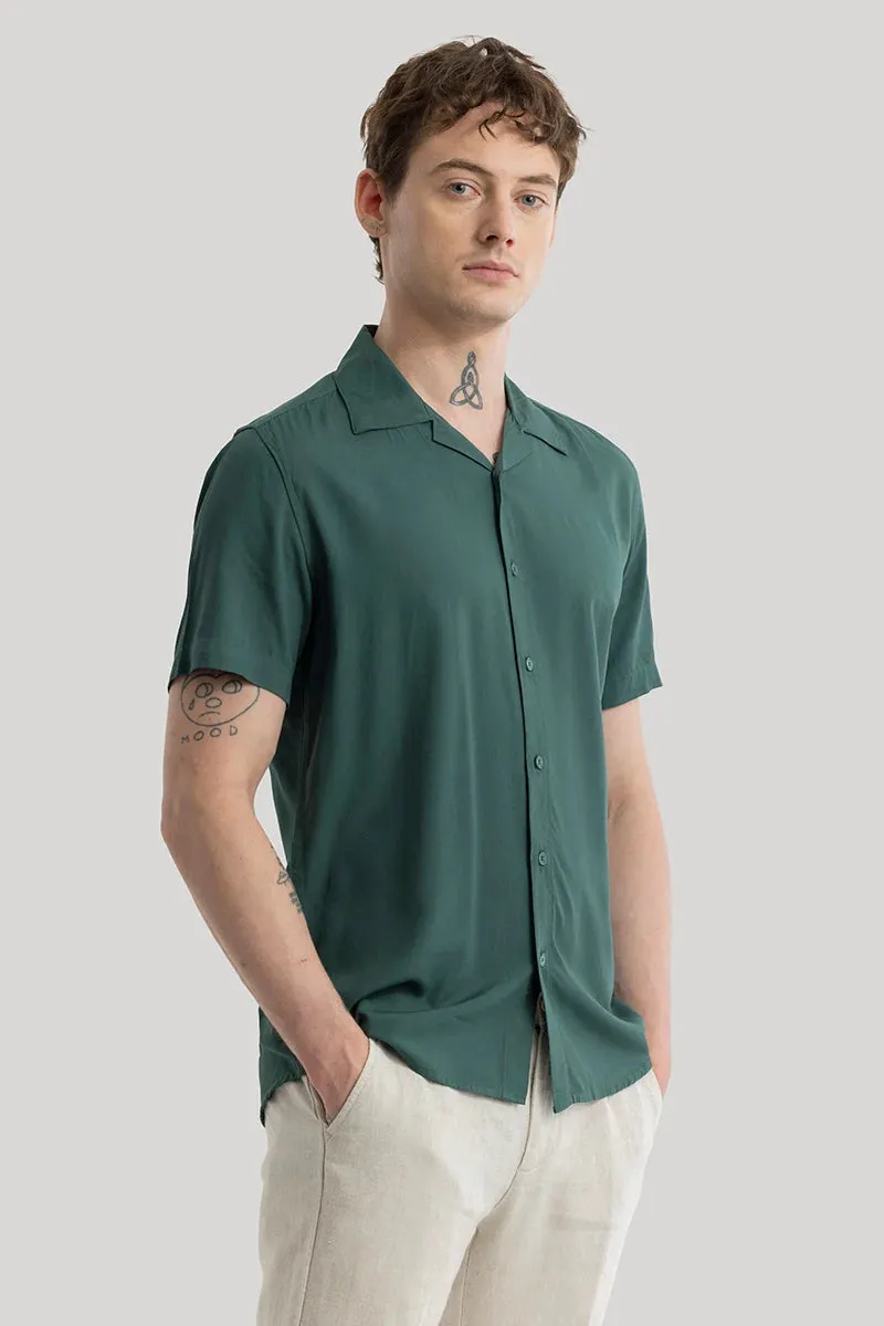 Bianca Dark Green Plain Shirt