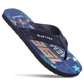 Blue Tyga Gents Flip Flop Thong  - HG167 Navy Blue Black