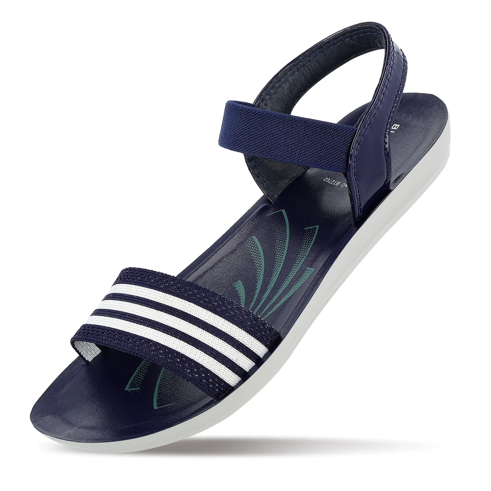 Blue Tyga Girls Ankle Strap Flat Sandals  - BT2702 Blue