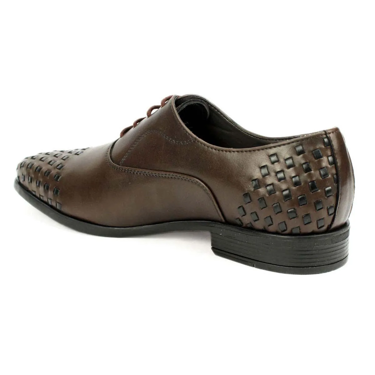 Brown Textured Toe Formals