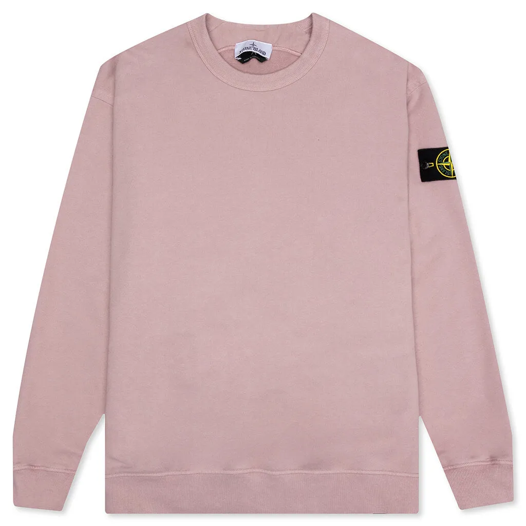 Brushed Crewneck Sweatshirt - Red Onion