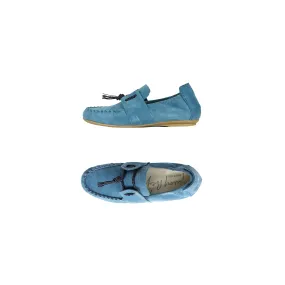 Car Shoe Camoscio Vintage Light Blue