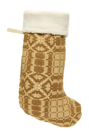 Caramel Coverlet Stocking