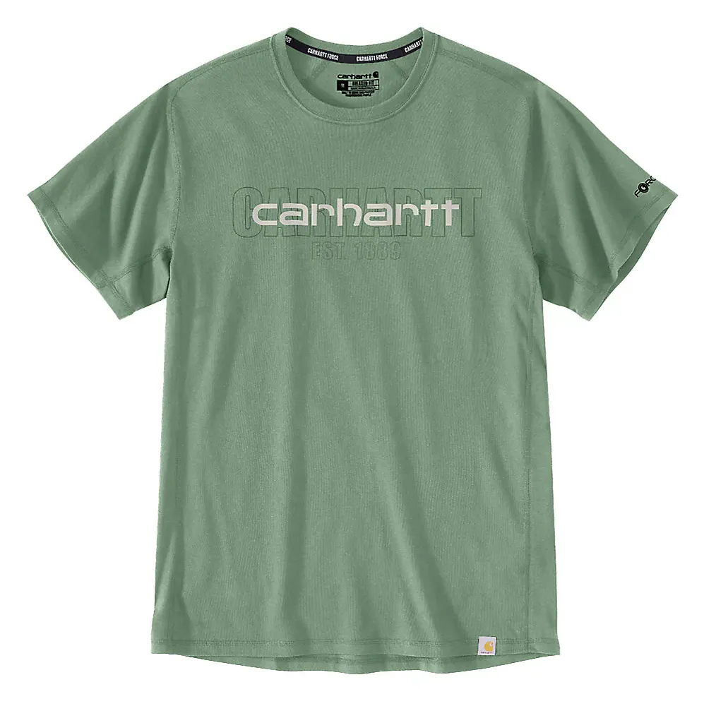 Carhartt Men's Forced Relaxed Fit Midweight Short-Sleeve Logo Graphic T-Shirt