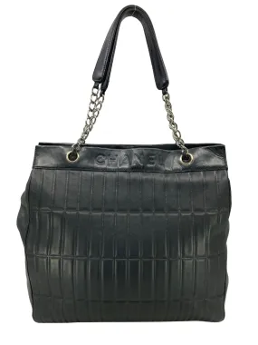 CHANEL Vintage Calfskin Vertical Quilted Lax Tote