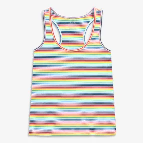 Clearance fit  1 grown-ups lounge tank in rainbow stripe