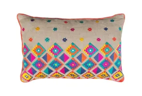 Colorful bohemian style linen pillow cover embroidered moroccan pillow case tribal indian cushion cover peruvian aztec pillow ethnic