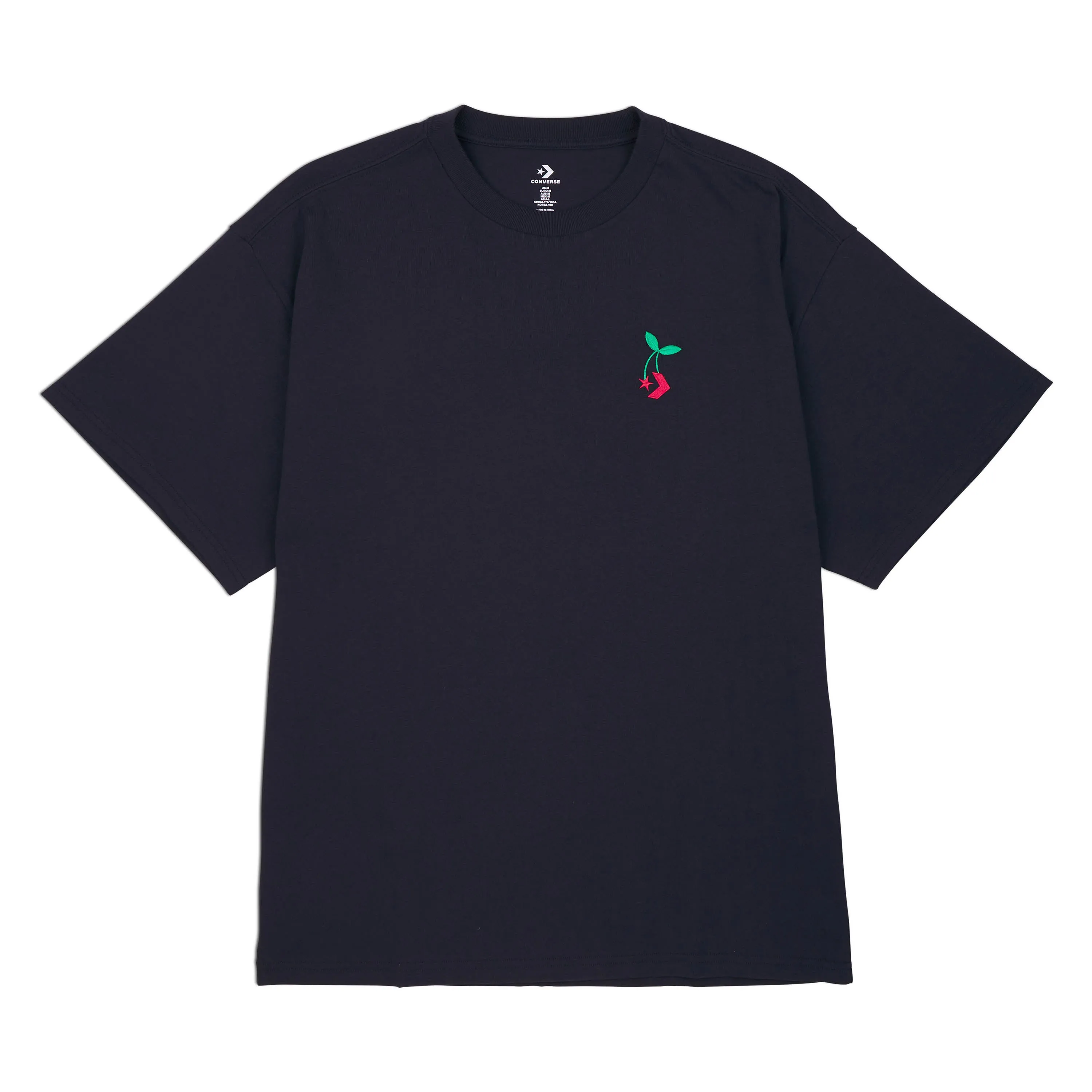 Converse Star Chevron Cherry Tee Black