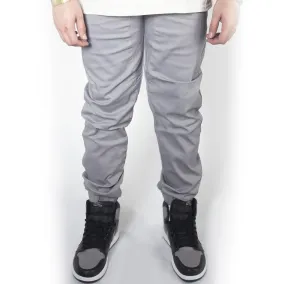 Cool Grey Twill Jogger Pants JG804