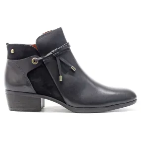 Daroca Calfskin Leather Women's Zip up Ankle Boots