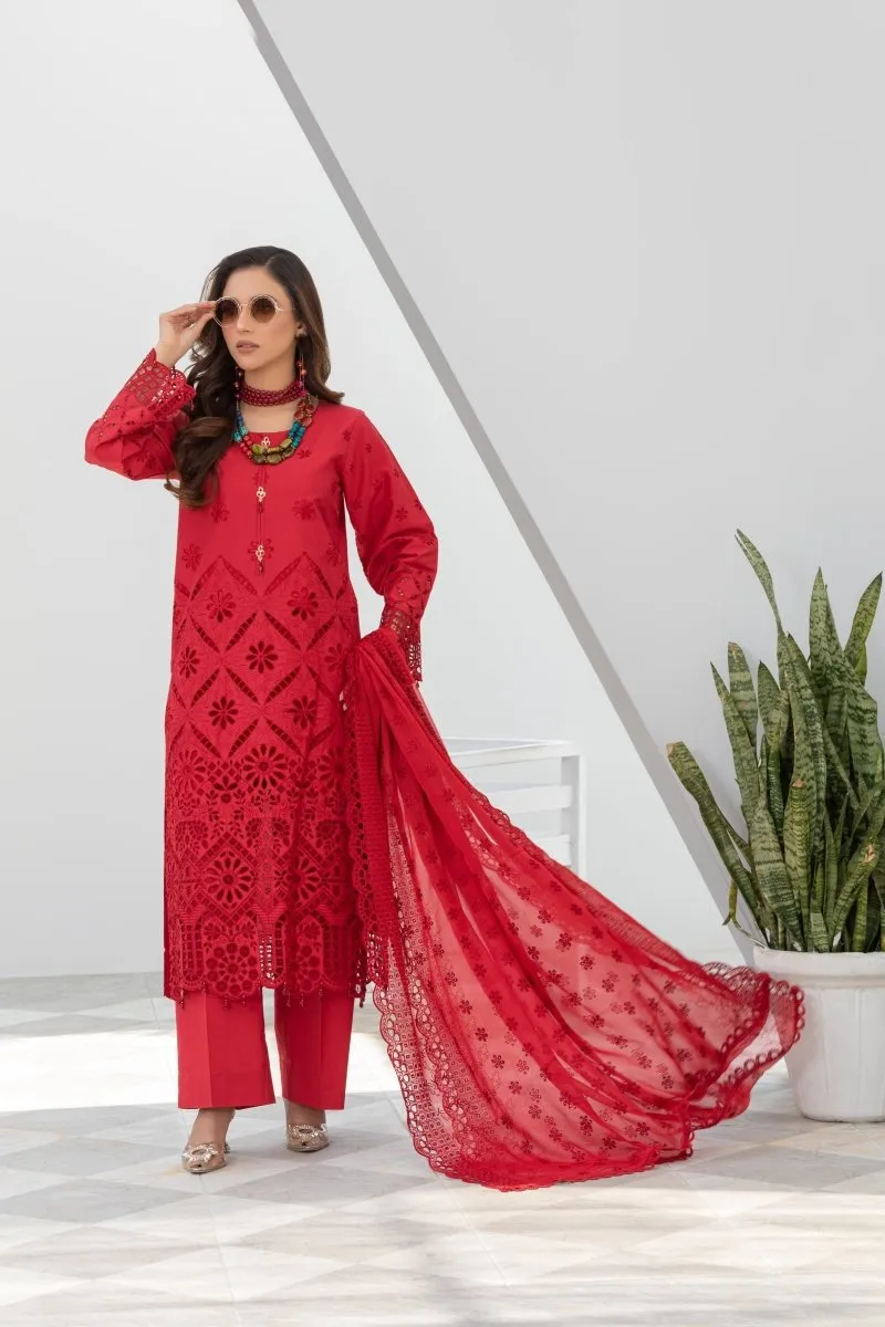 Differ Chikankari Lawn 3 Piece Pakistani Suit DIF09