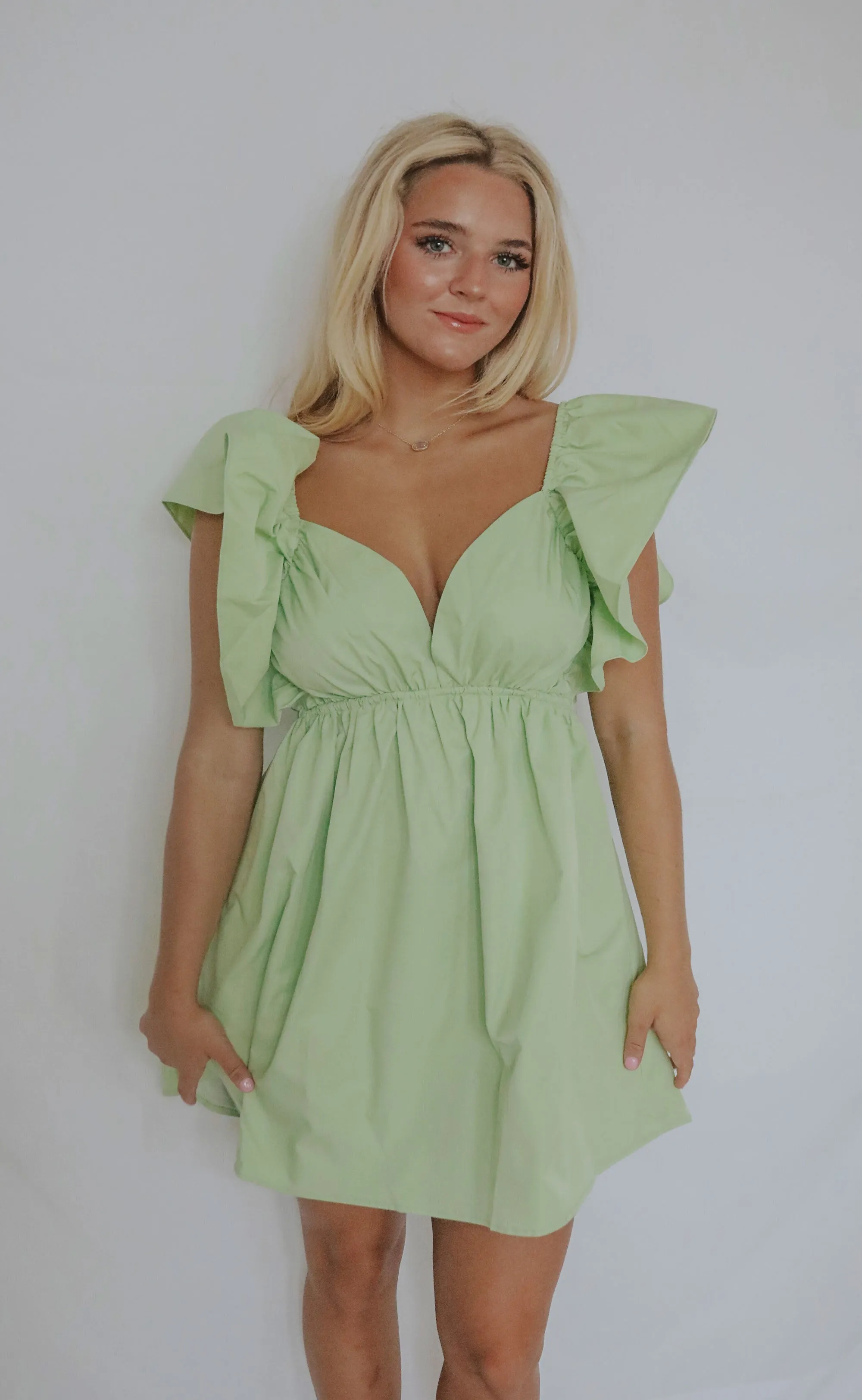 don't hurt me dress - green