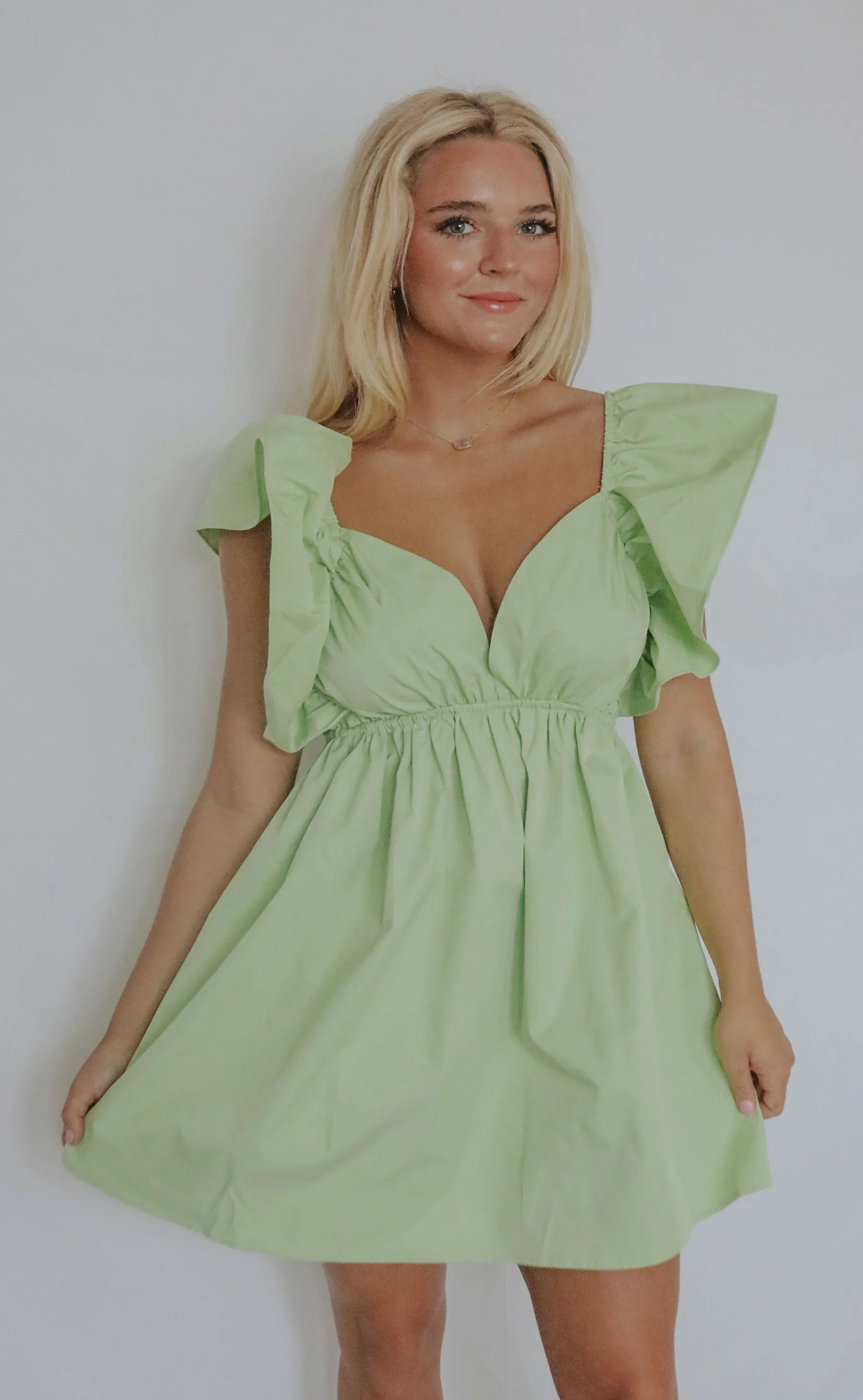 don't hurt me dress - green