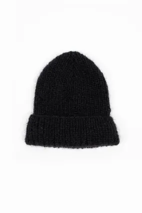 English Coast Hand Knitted Beanie Black