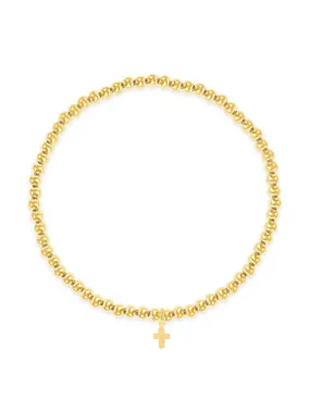 Everyday Stretch Bracelet with Cross Charm