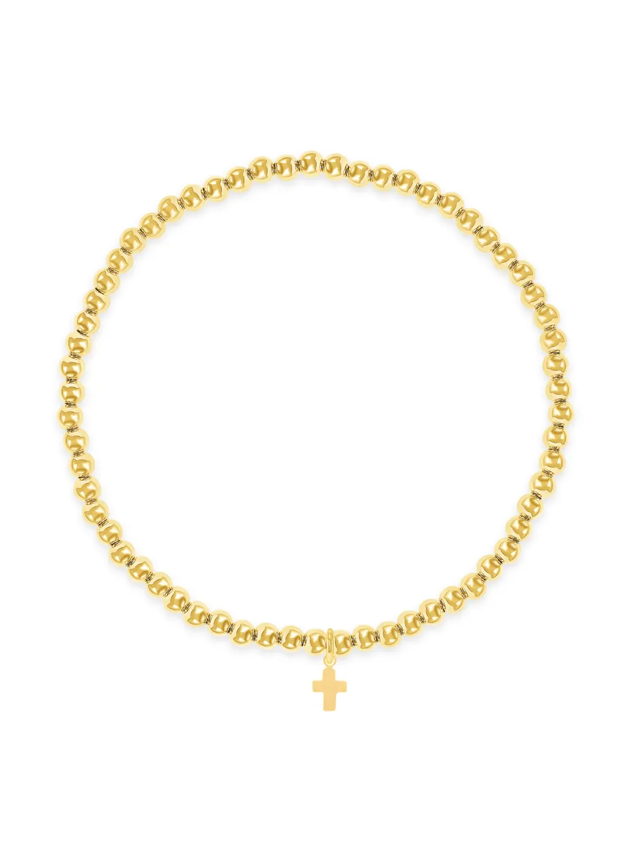 Everyday Stretch Bracelet with Cross Charm