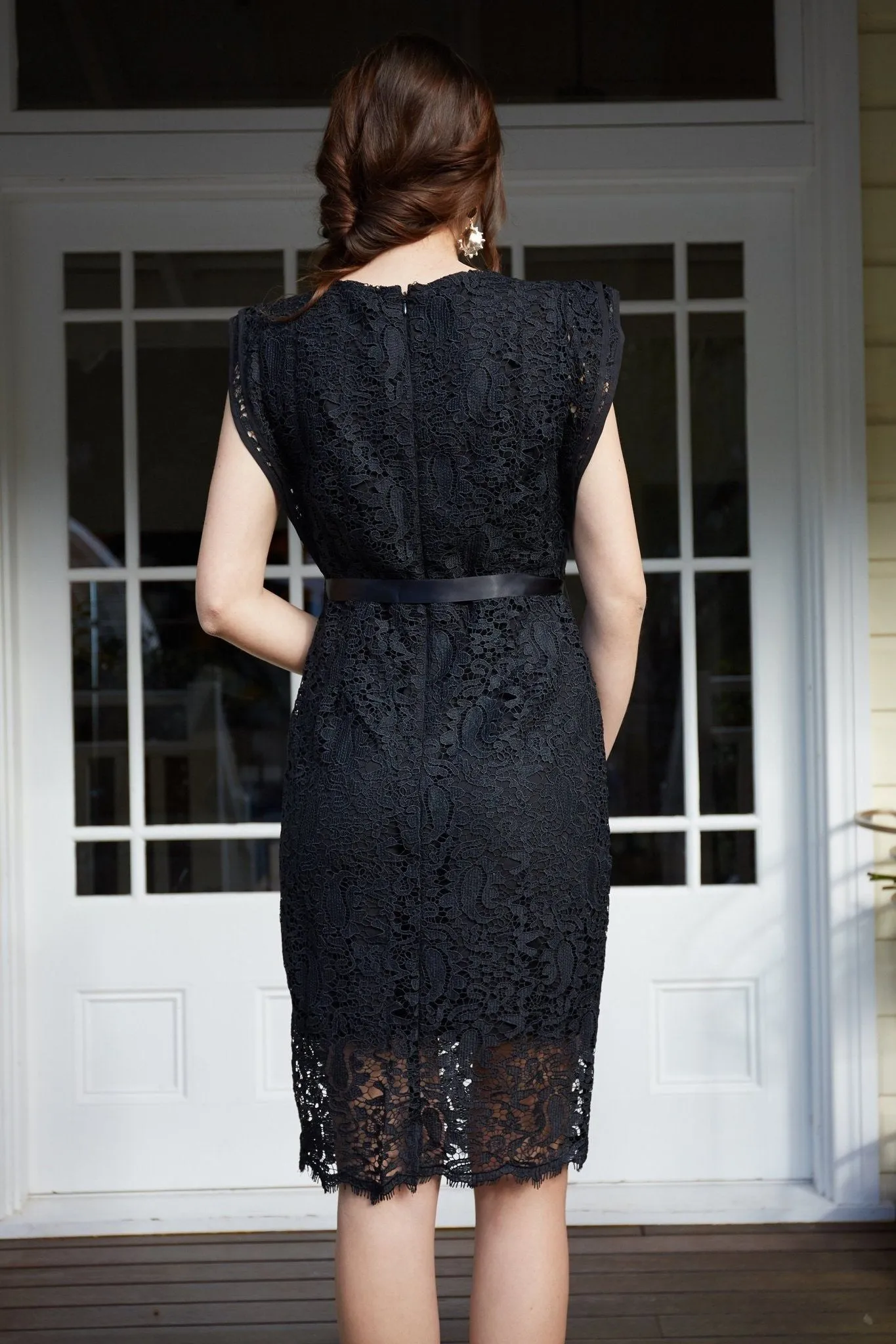 Fate   Becker Isabella Lace Dress in Black