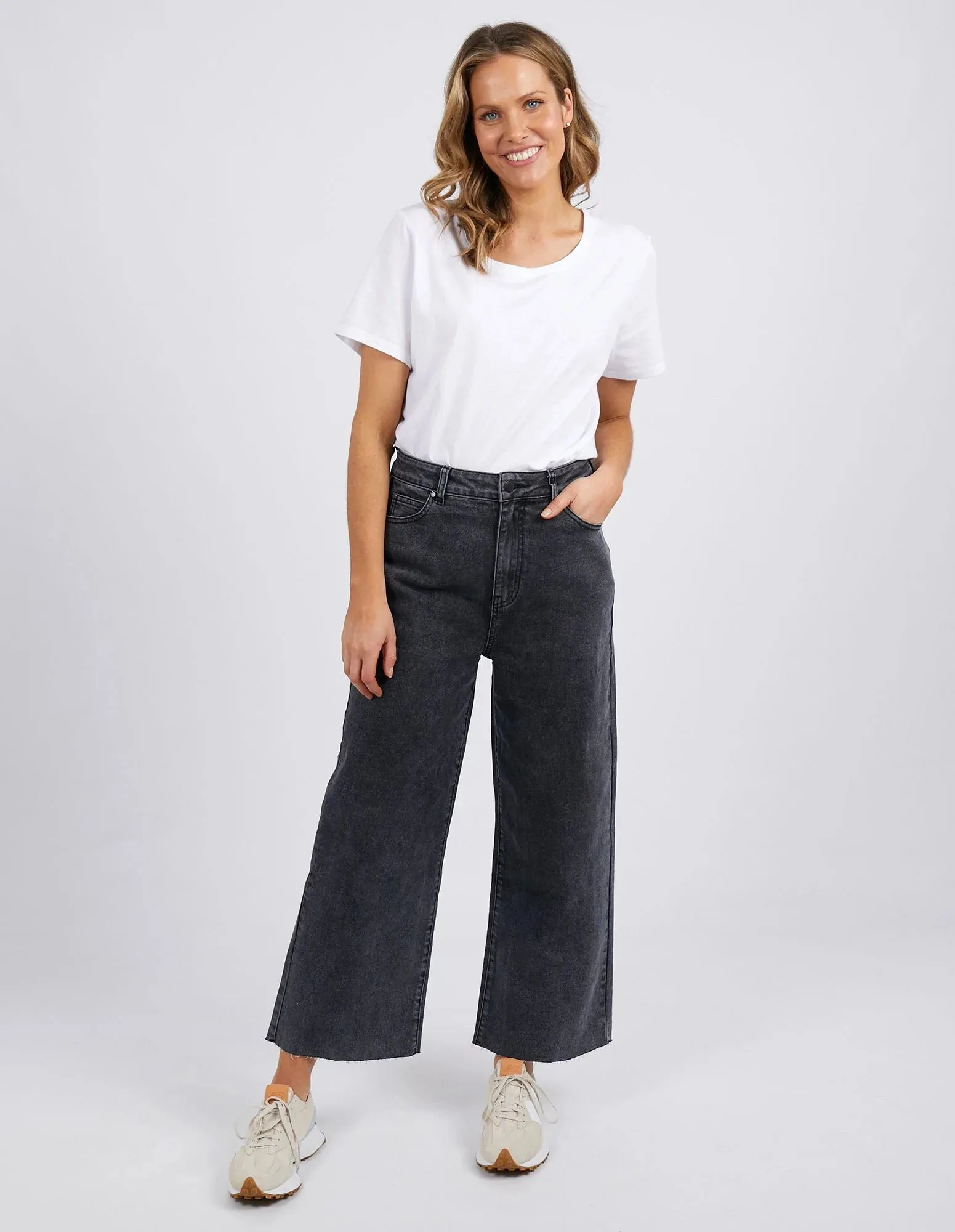 Foxwood - Haven Culotte - Washed Black