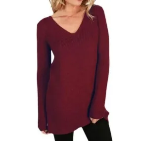 Garnet Lace-Up Back Sweater