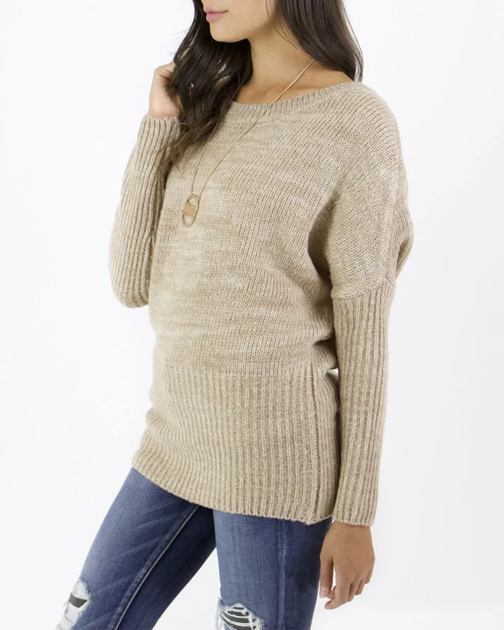 Grace & Lace Flip Sweater (Camel)