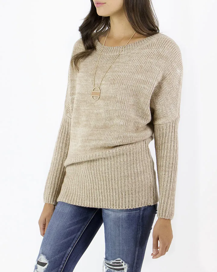 Grace & Lace Flip Sweater (Camel)