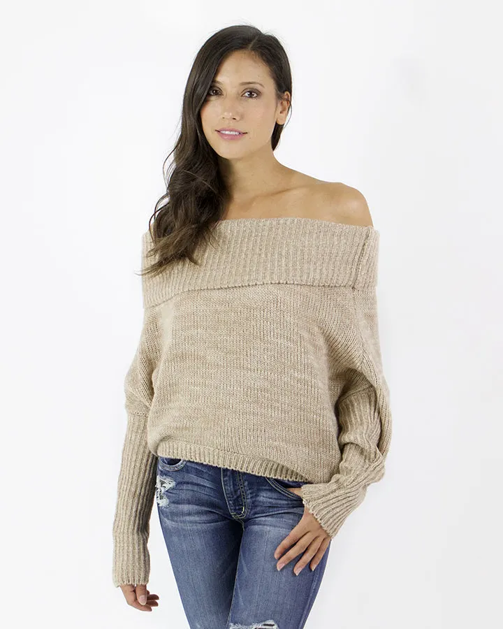 Grace & Lace Flip Sweater (Camel)