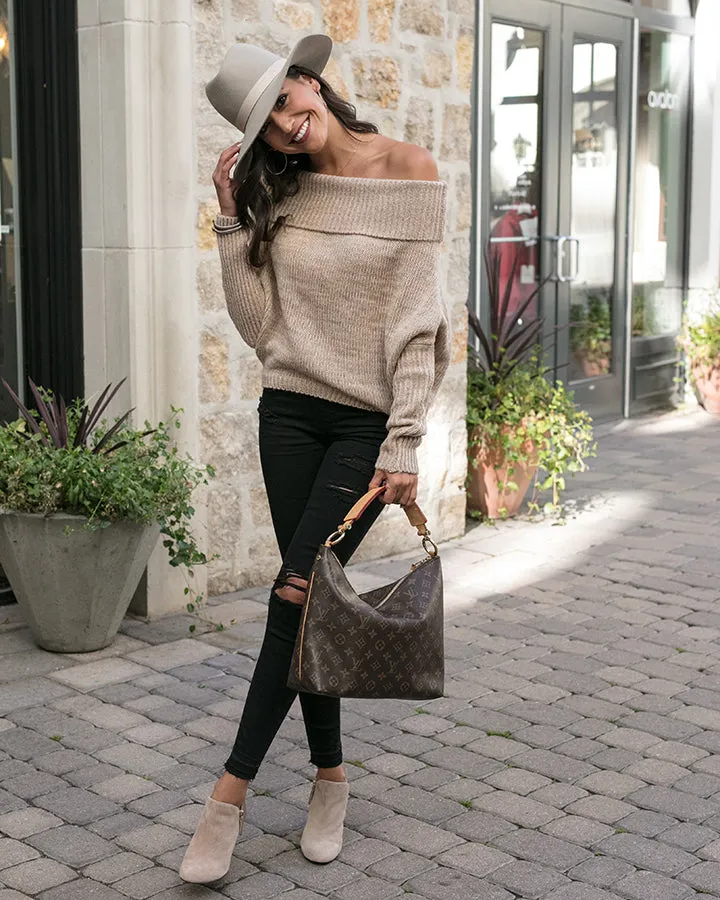 Grace & Lace Flip Sweater (Camel)