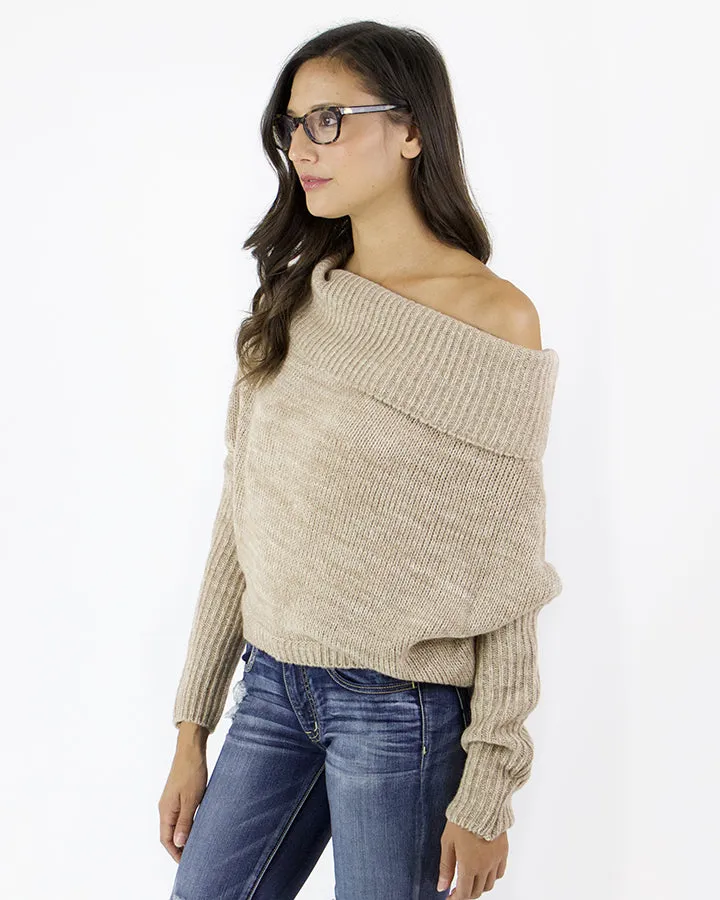 Grace & Lace Flip Sweater (Camel)