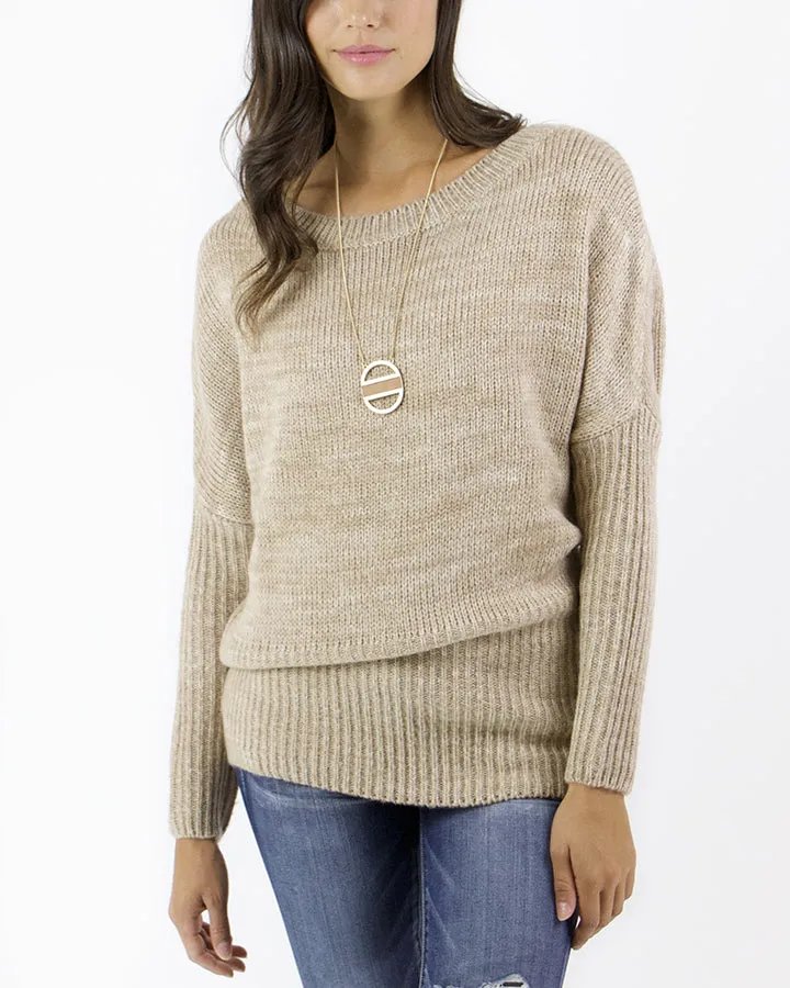 Grace & Lace Flip Sweater (Camel)