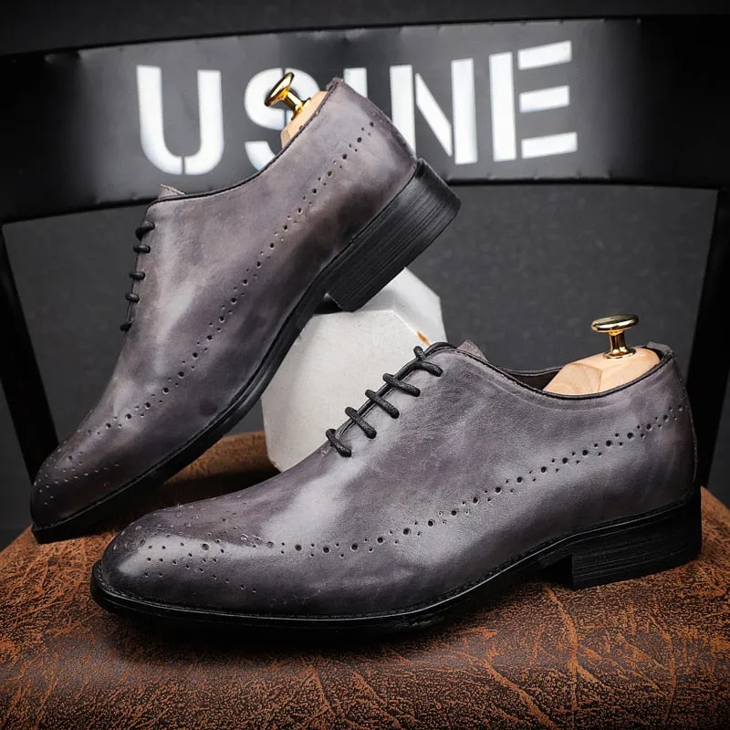 Italian Designer Vintage Men's Leather Shoes