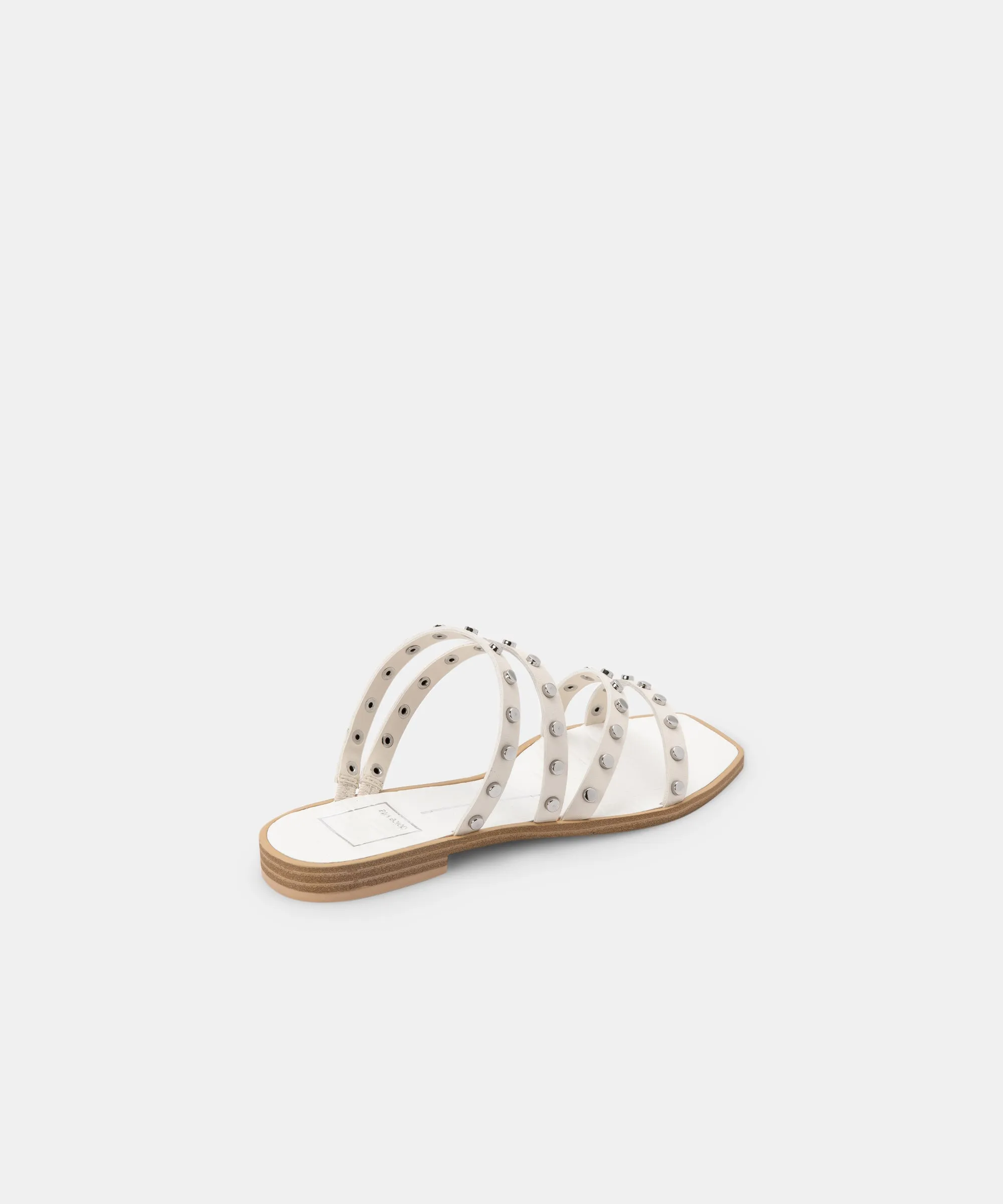 IZABEL STUDDED SANDALS OFF WHITE STELLA - re:vita