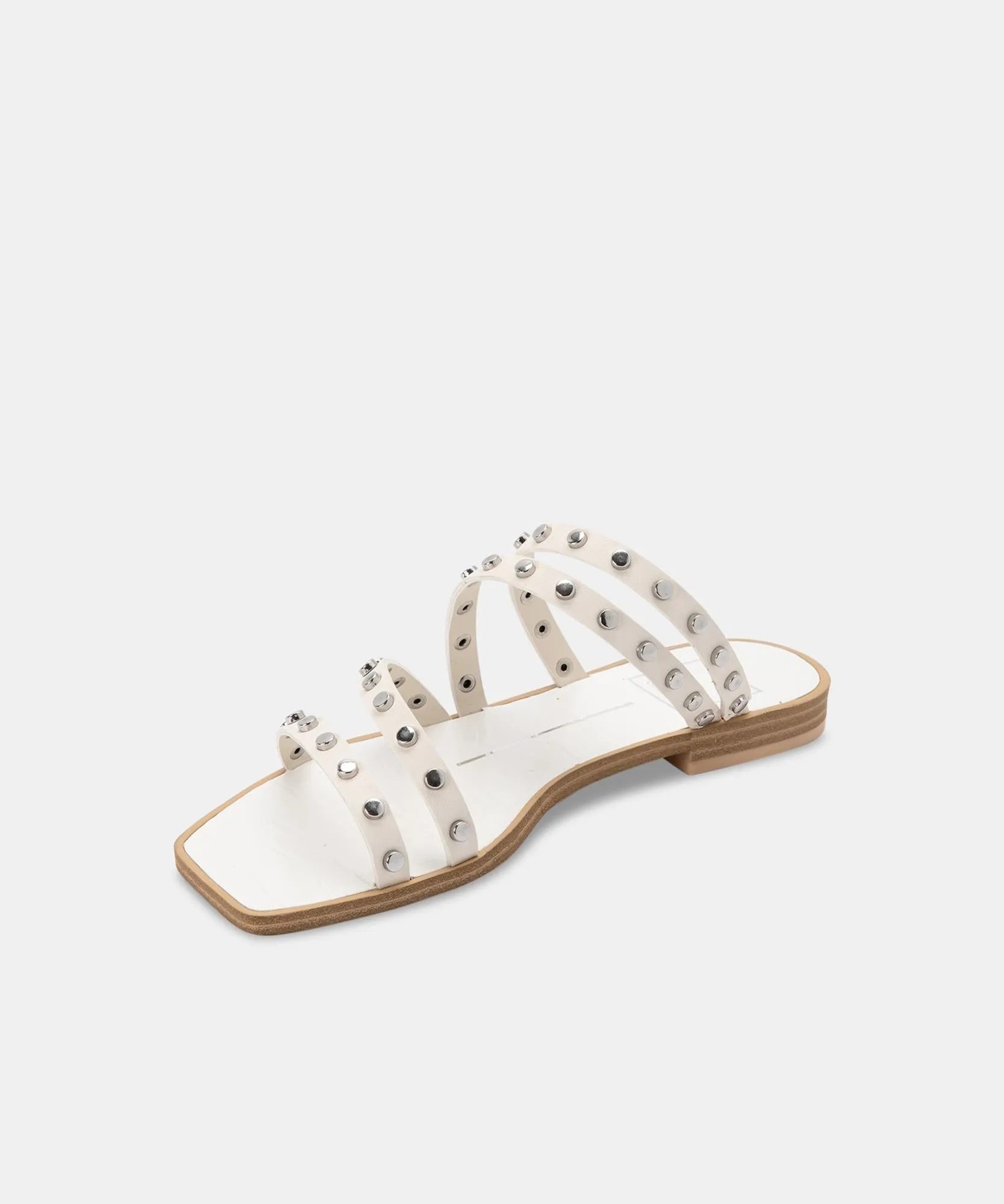 IZABEL STUDDED SANDALS OFF WHITE STELLA - re:vita