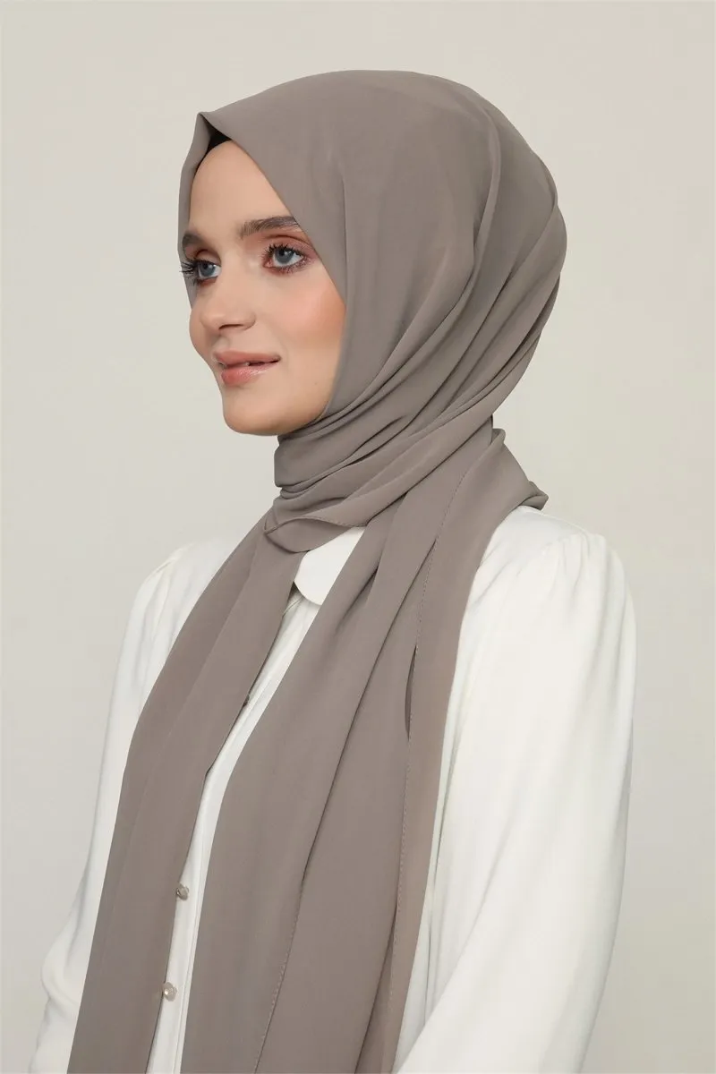 Karaca Crepe Lux Chiffon Hijab - Khaki