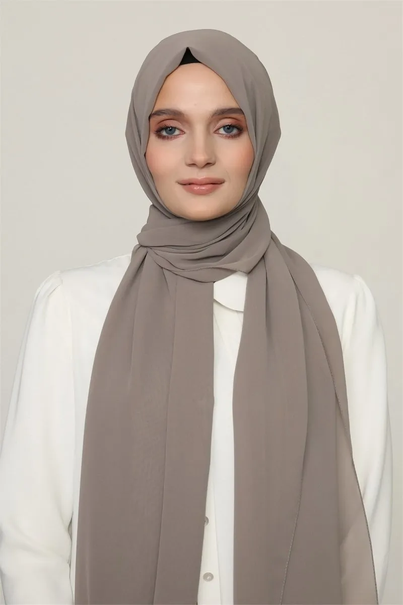 Karaca Crepe Lux Chiffon Hijab - Khaki