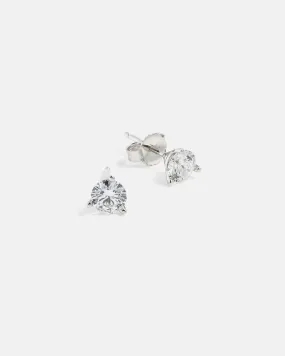 Lab-Grown Diamond Stud Earrings in 14k White Gold (0.25 carats)