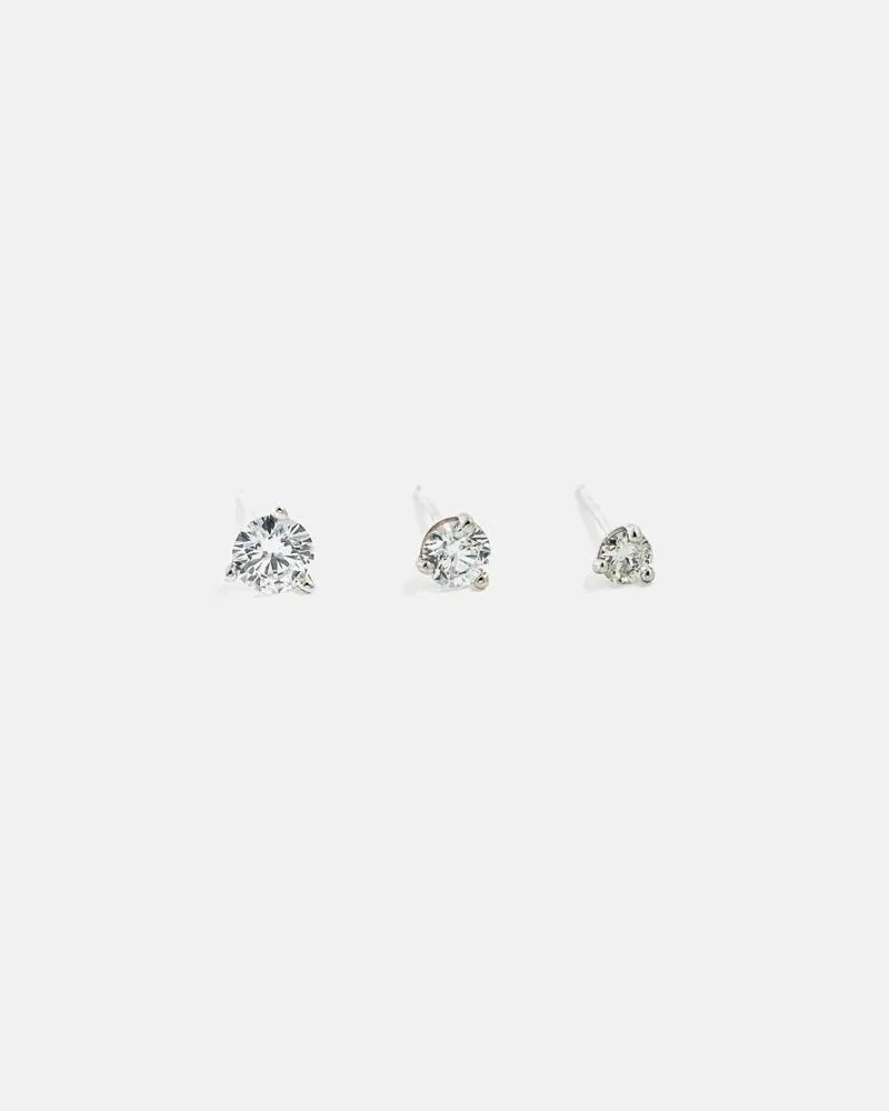 Lab-Grown Diamond Stud Earrings in 14k White Gold (0.25 carats)