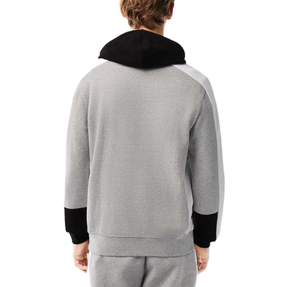 Lacoste Colorblock Hoodie (Grey/Black/White) SH1301-51