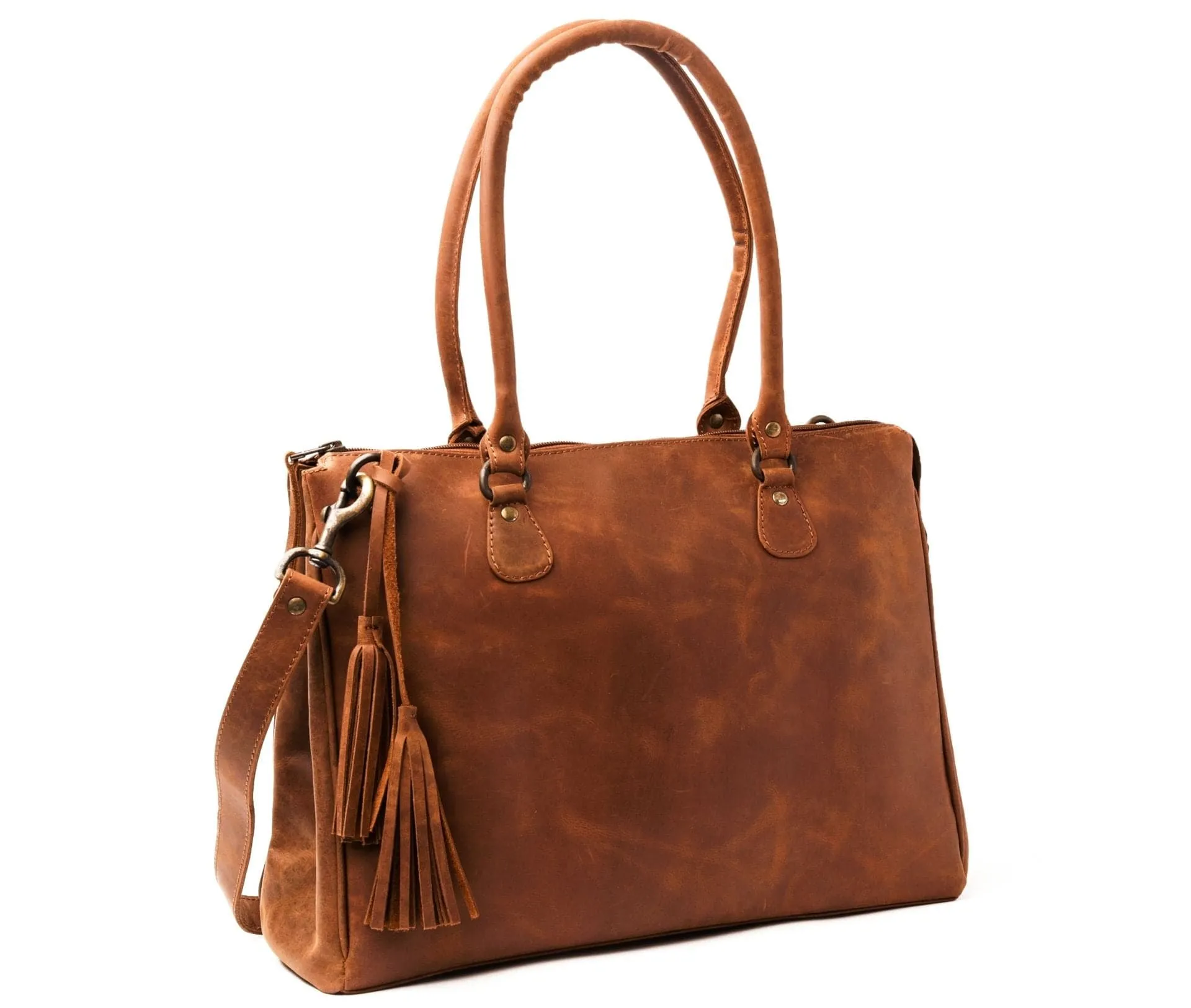 Leather Handbag 2.0 - Saddle Brown