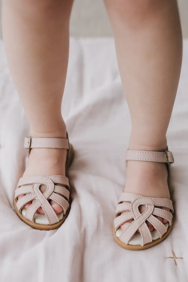 Leather Sandal - Blush