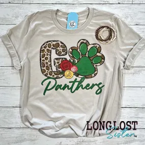 Leopard Go Panthers Paw Spirit T-Shirt