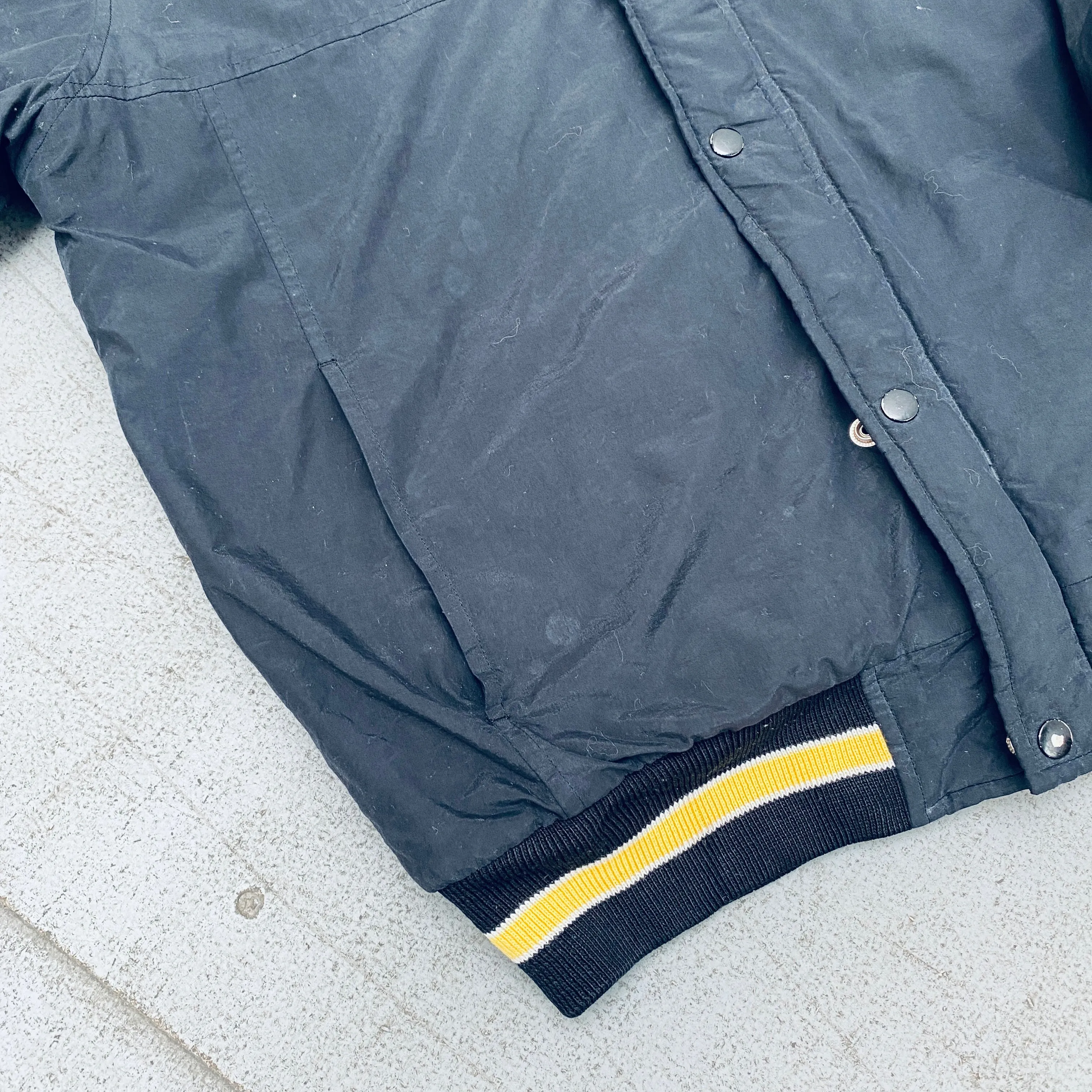 Los Angeles Lakers: 1990's Champion Blackout Fullzip Parka Jacket (S)