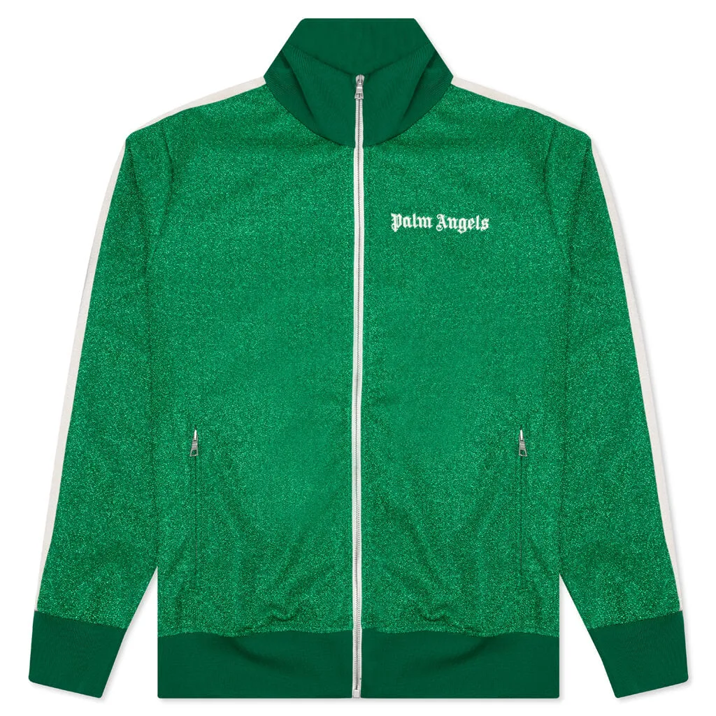 Lurex Track Jacket - Green/White