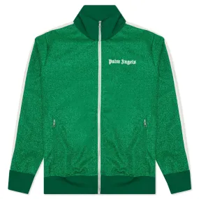 Lurex Track Jacket - Green/White