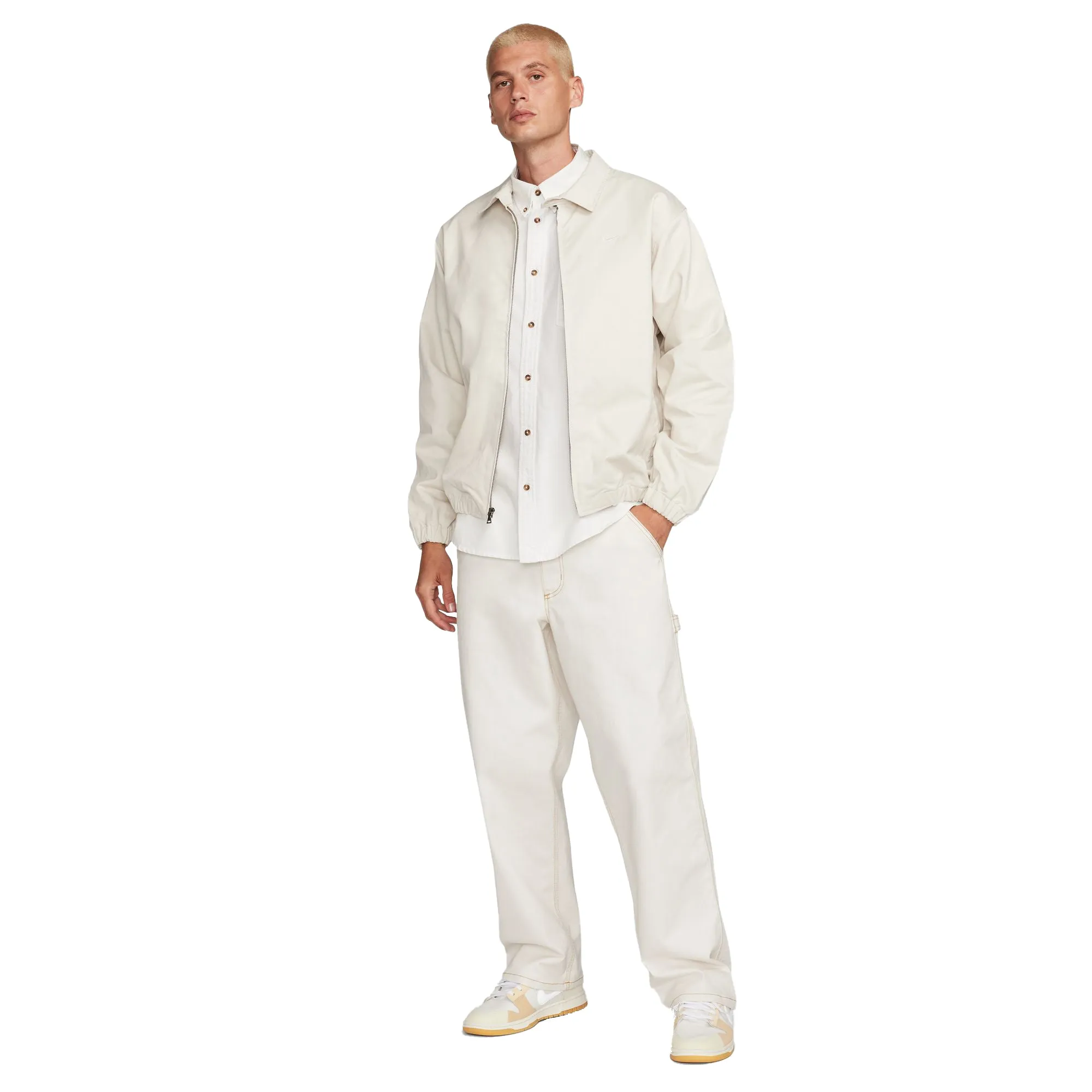 Nike LifeMen's Long-Sleeve Oxford Button-Down Shirt Summit White FN3125-121